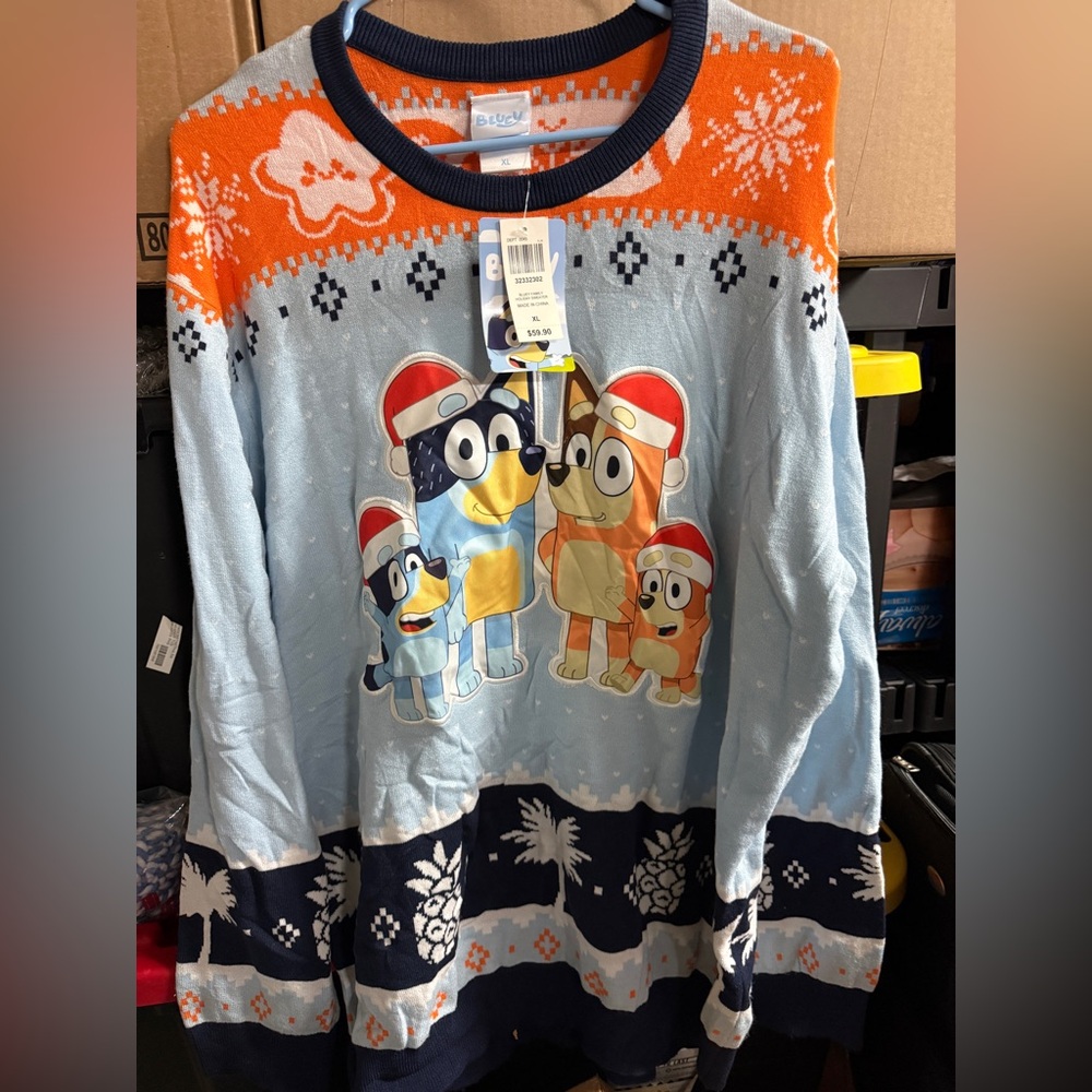 Bluey sweater with Characters